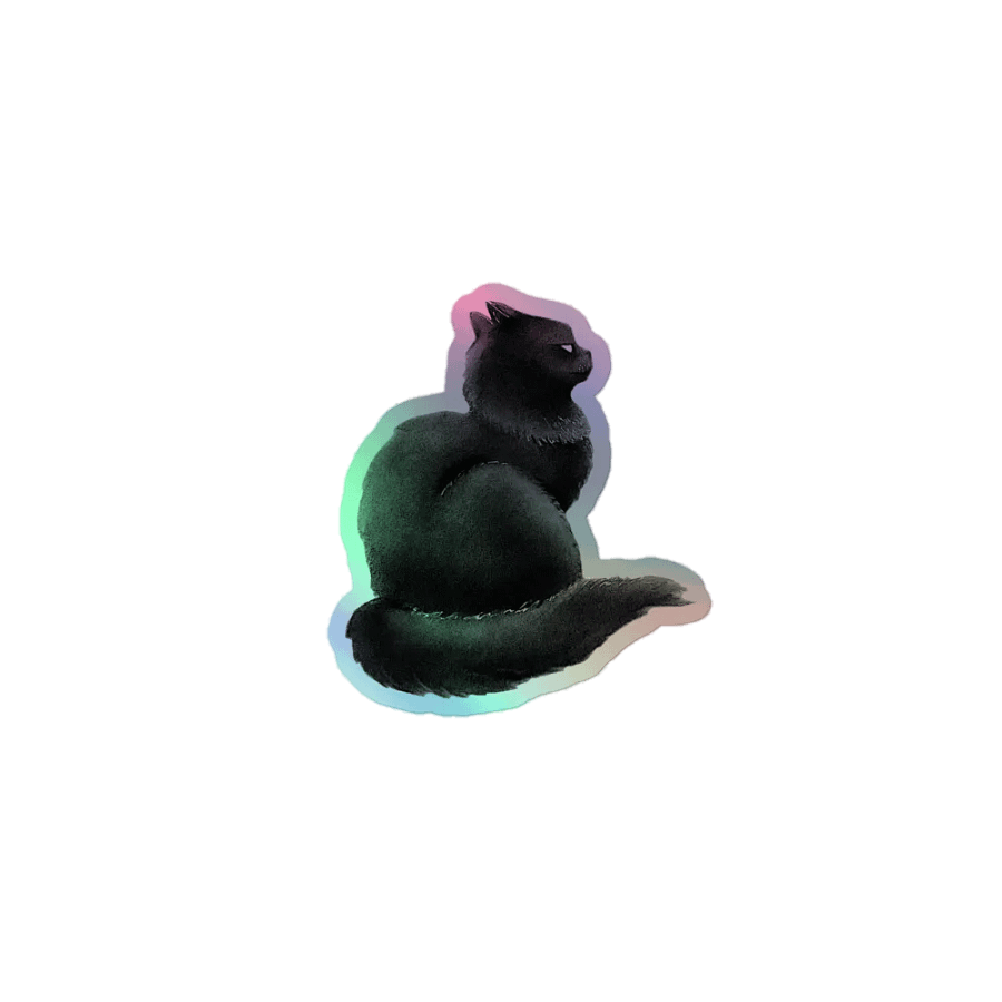Mystical Feline Holographic Sticker Set product image (1)