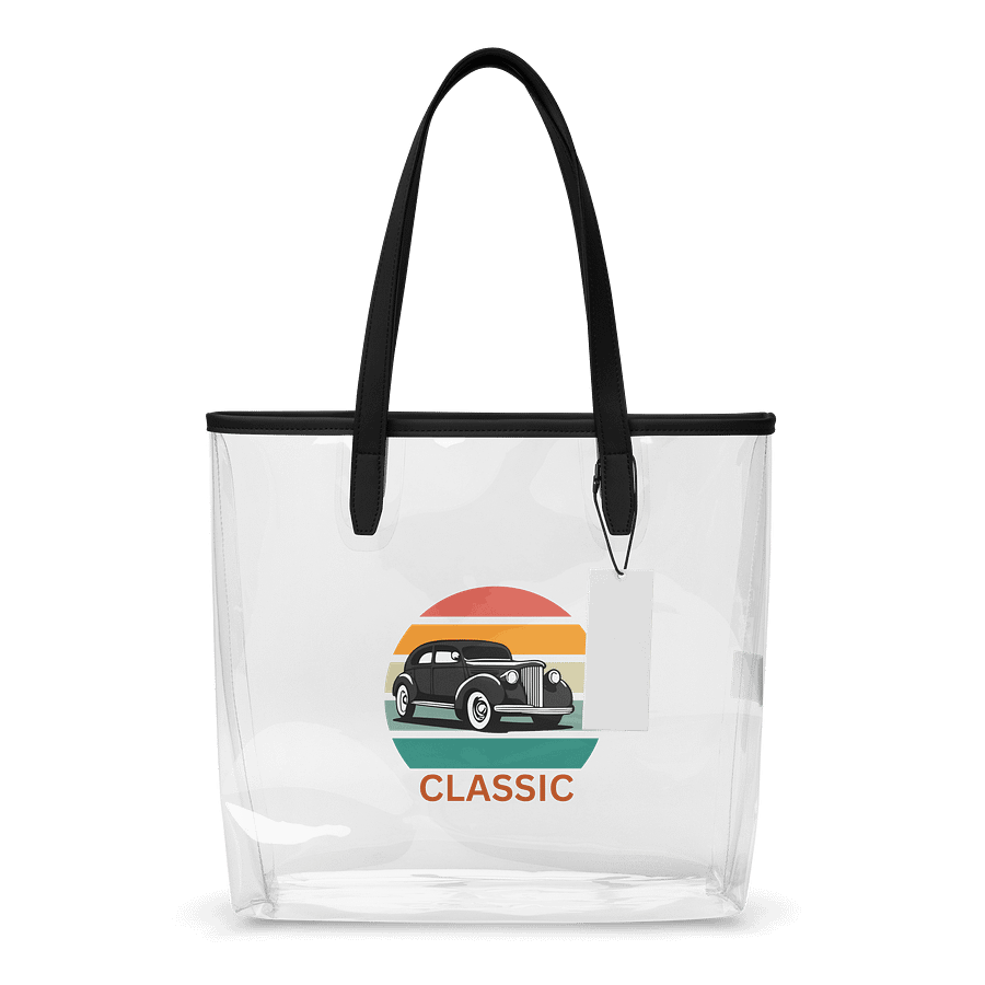 Retro Classic Car Clear Tote Bag product image (1)