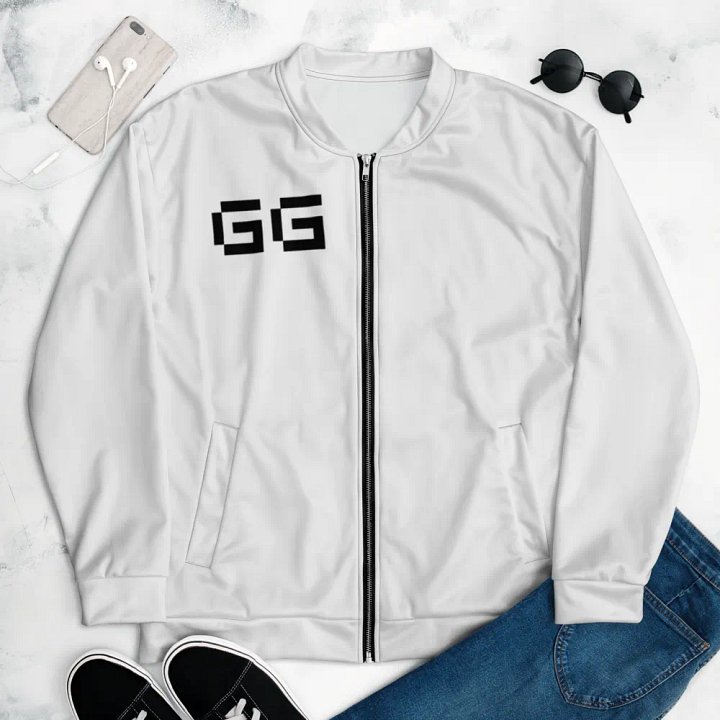 White Bomber Jacket product image (1)