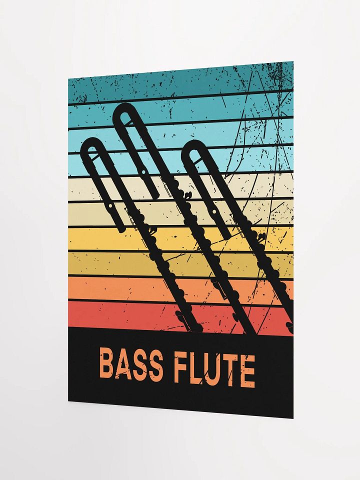 Small Retro Abstract Flute Poster - Bass product image (2)