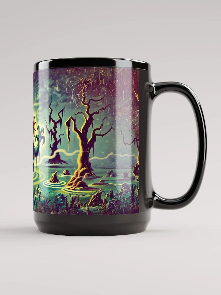 Monster in a Swamp Black Glossy Mug product image (2)