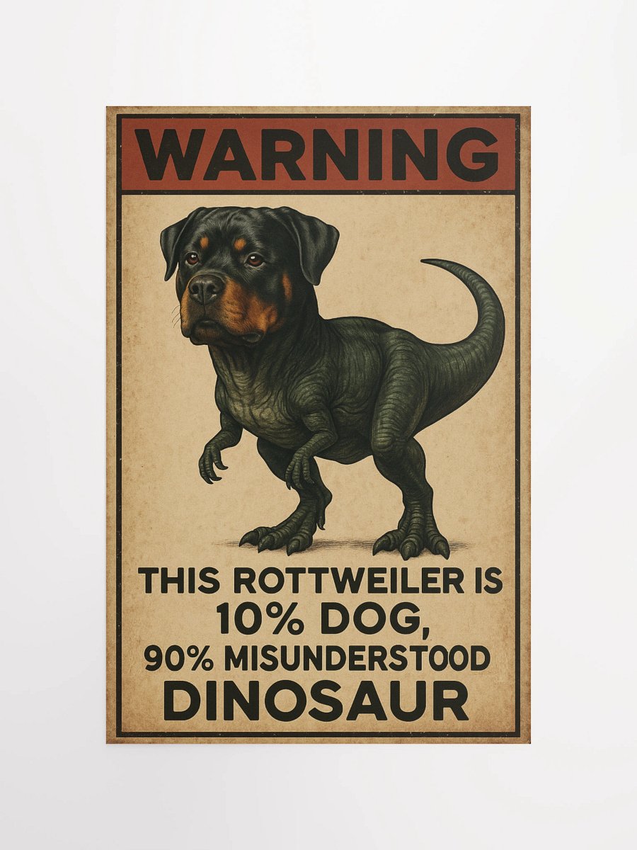 Rottweiler is a misunderstood dinosaur Poster product image (11)