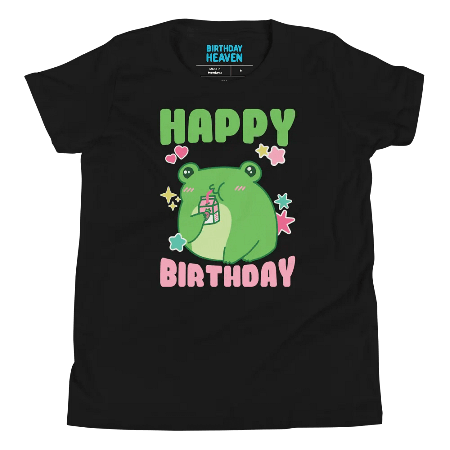 Happy Birthday (Cute Frog) T-Shirt For Kids product image (8)