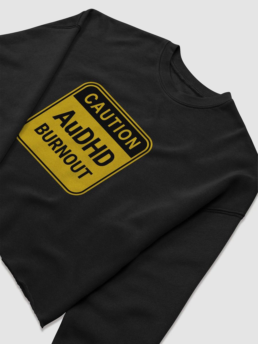 CAUTION: AuDHD BURNOUT cropped crewneck product image (15)