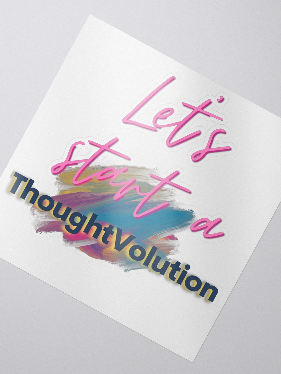 Let's start a ThoughtVolution Sticker product image (2)