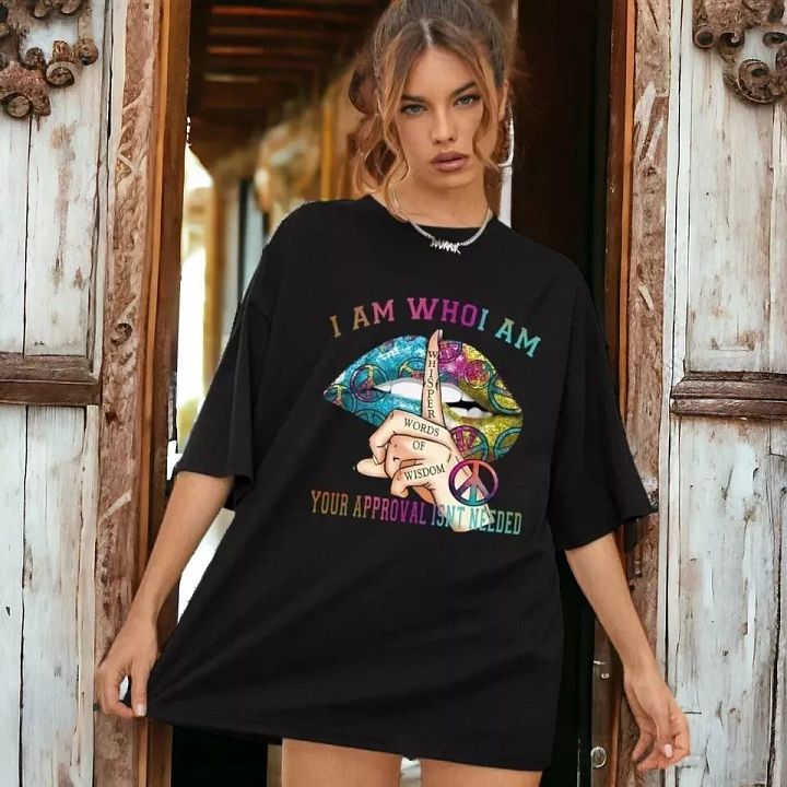 Women's T-shirt Tee Baggy Fit Short Sleeve Ladies Slogan T Shirt Oversized Tops product image (1)
