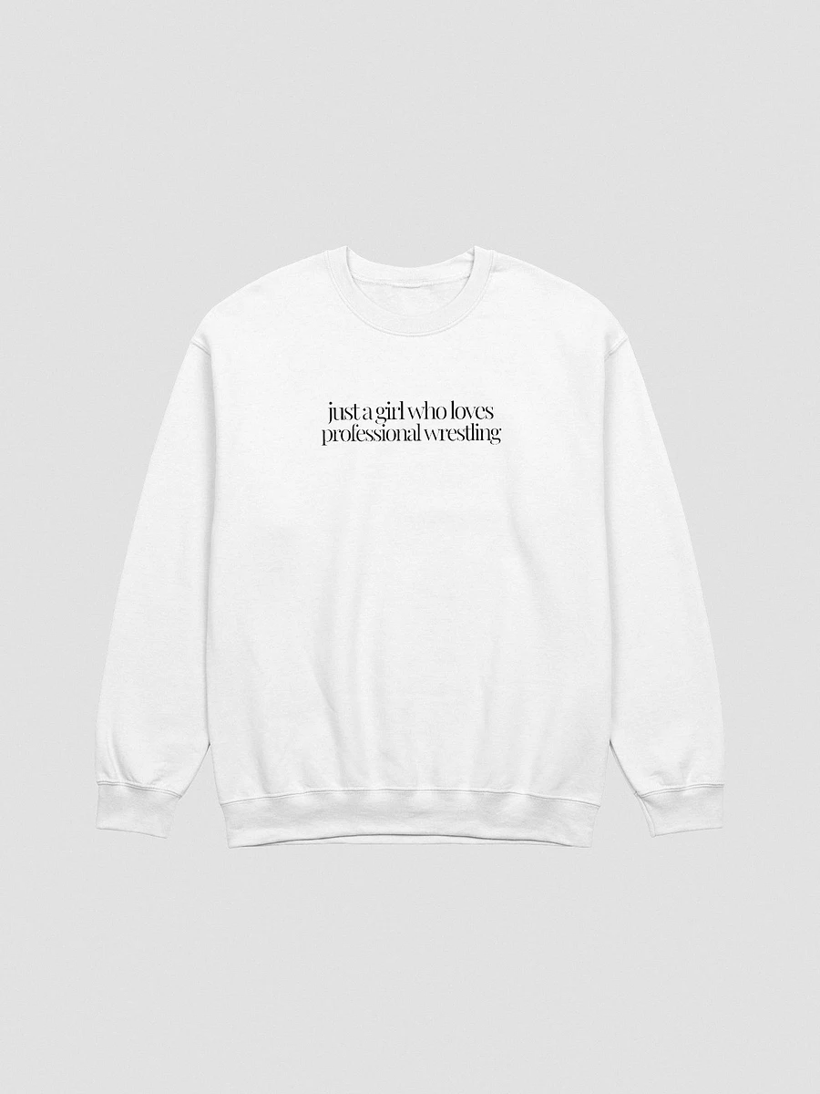 Just A (Wrestling) Girl Embroidered Pullover - Black Font product image (13)