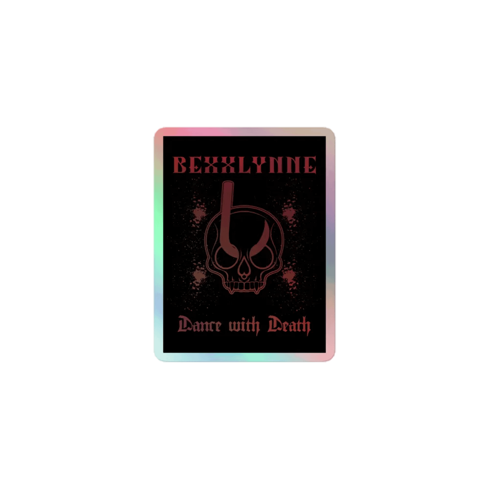 DANCE WITH DEATH HOLOGRAPHIC STICKER product image (1)