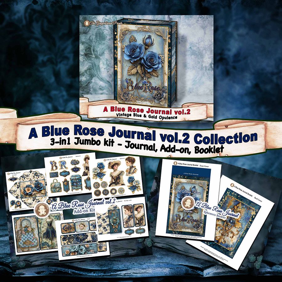 A Blue Rose Journal Vol.2 3-in-one Jumbo Collection Digital Kit product image (1)