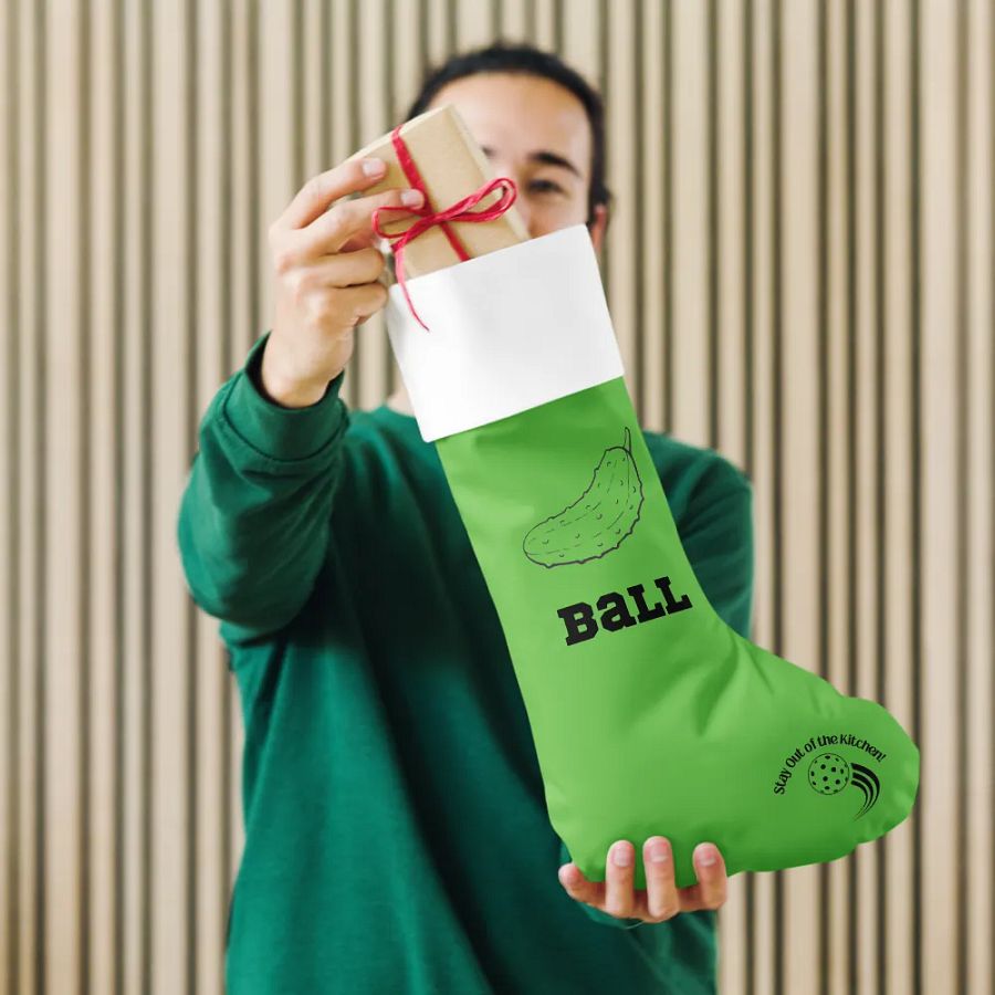 Pickleball Holiday Fun Christmas Stocking product image (10)