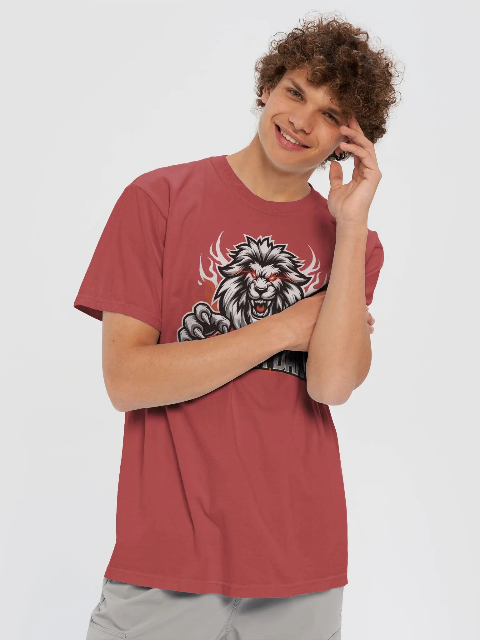 Fierce Lion Emblem Comfort Tee product image (48)