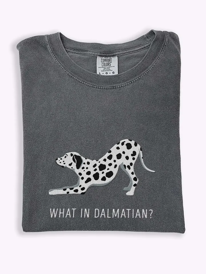 What in Dalmatian? T-Shirt(Embroidered) of a Dalmatian product image (1)
