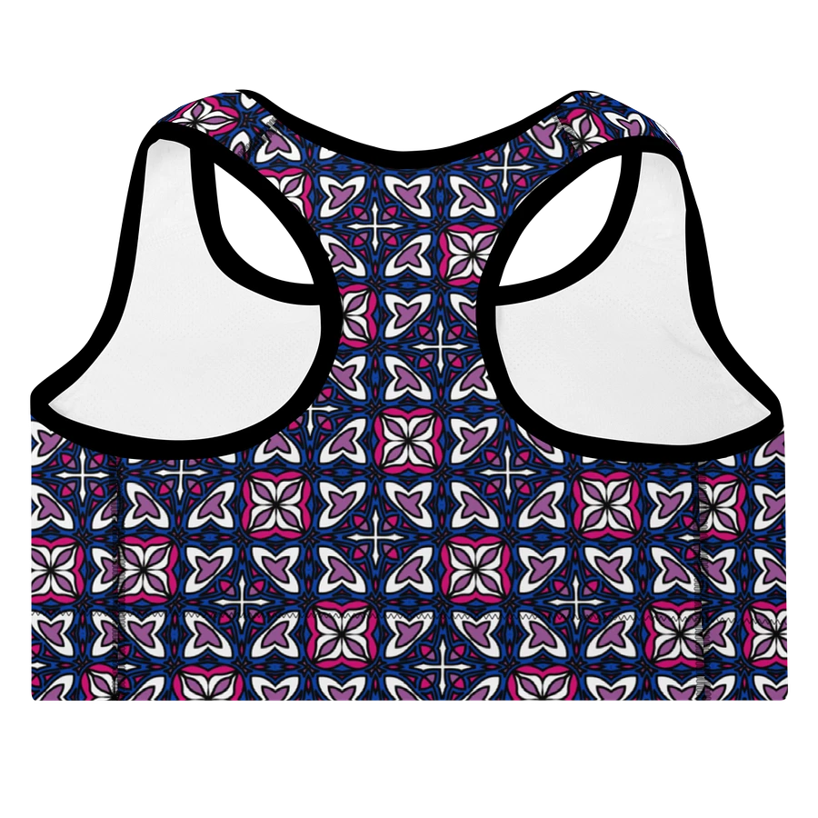 Bi Abstract (3) - Padded Sports Bra product image (4)