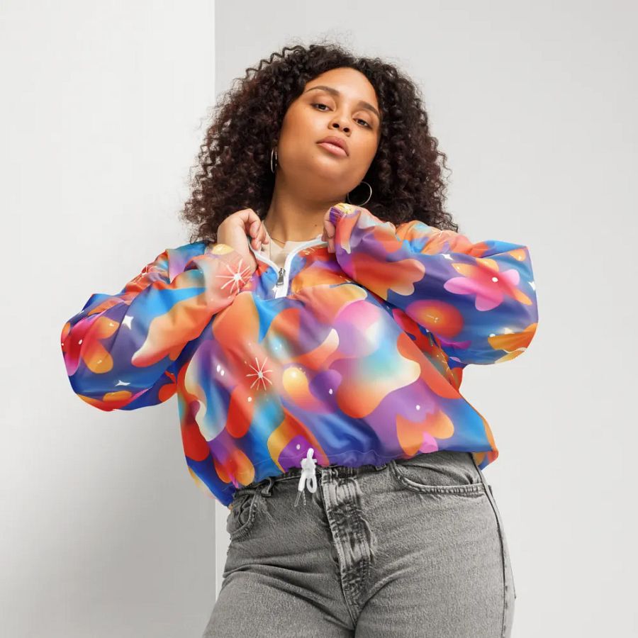 Clownfish but Cute Cropped Windbreaker product image (8)