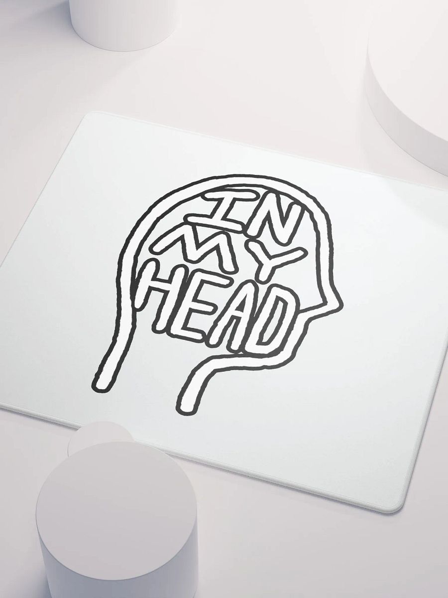 In My Head (lined design, #763D7D) mouse pad product image (3)