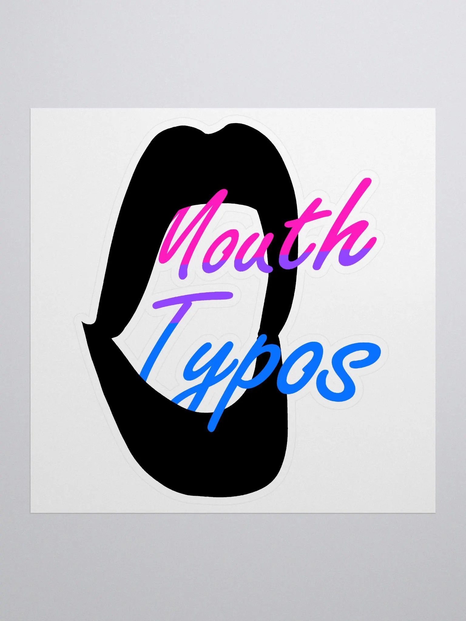 Mouth Typos (Bi Color) Sticker product image (2)