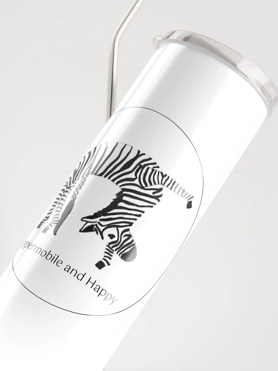 Stainless Steel Bendy Zebra Tumbler with Straw product image (4)