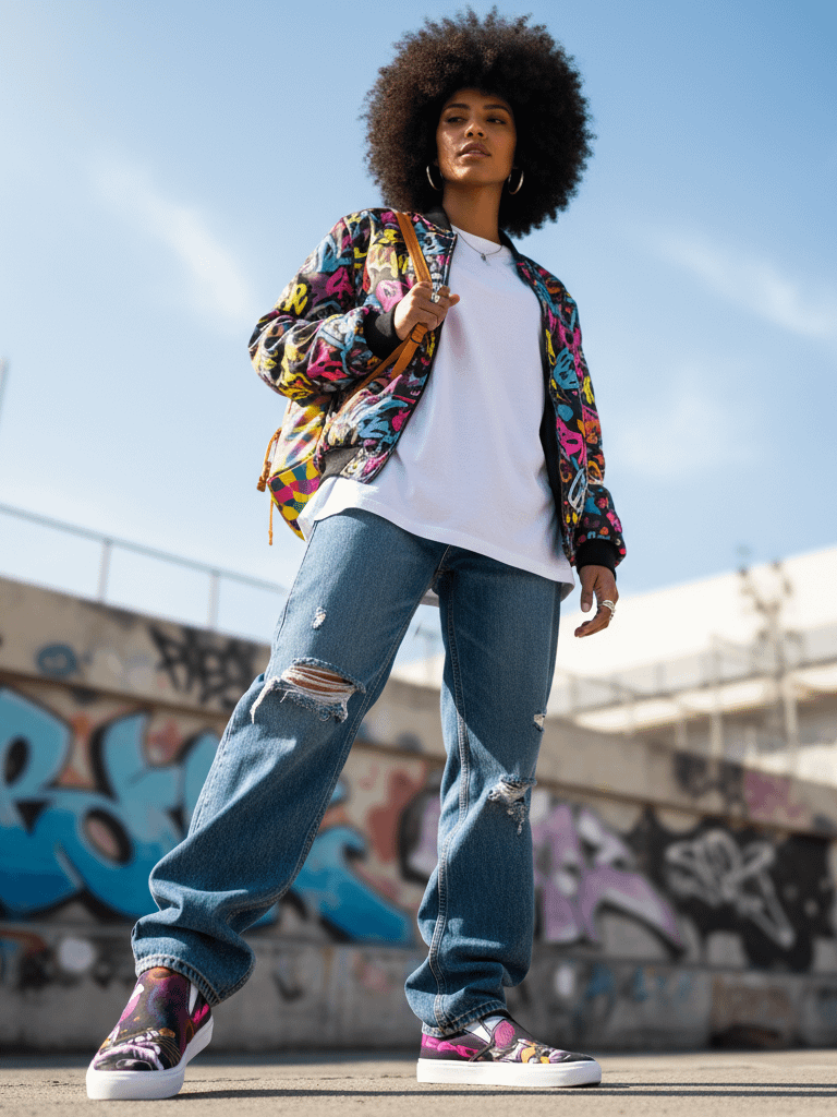 Drop 2: Neon Galaxy Slip-Ons product image (6)