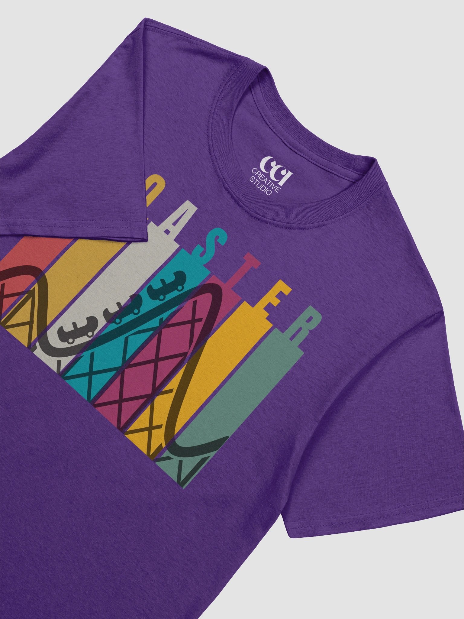 Coaster Vibes – Retro Roller Coaster Adventure Art product image (3)