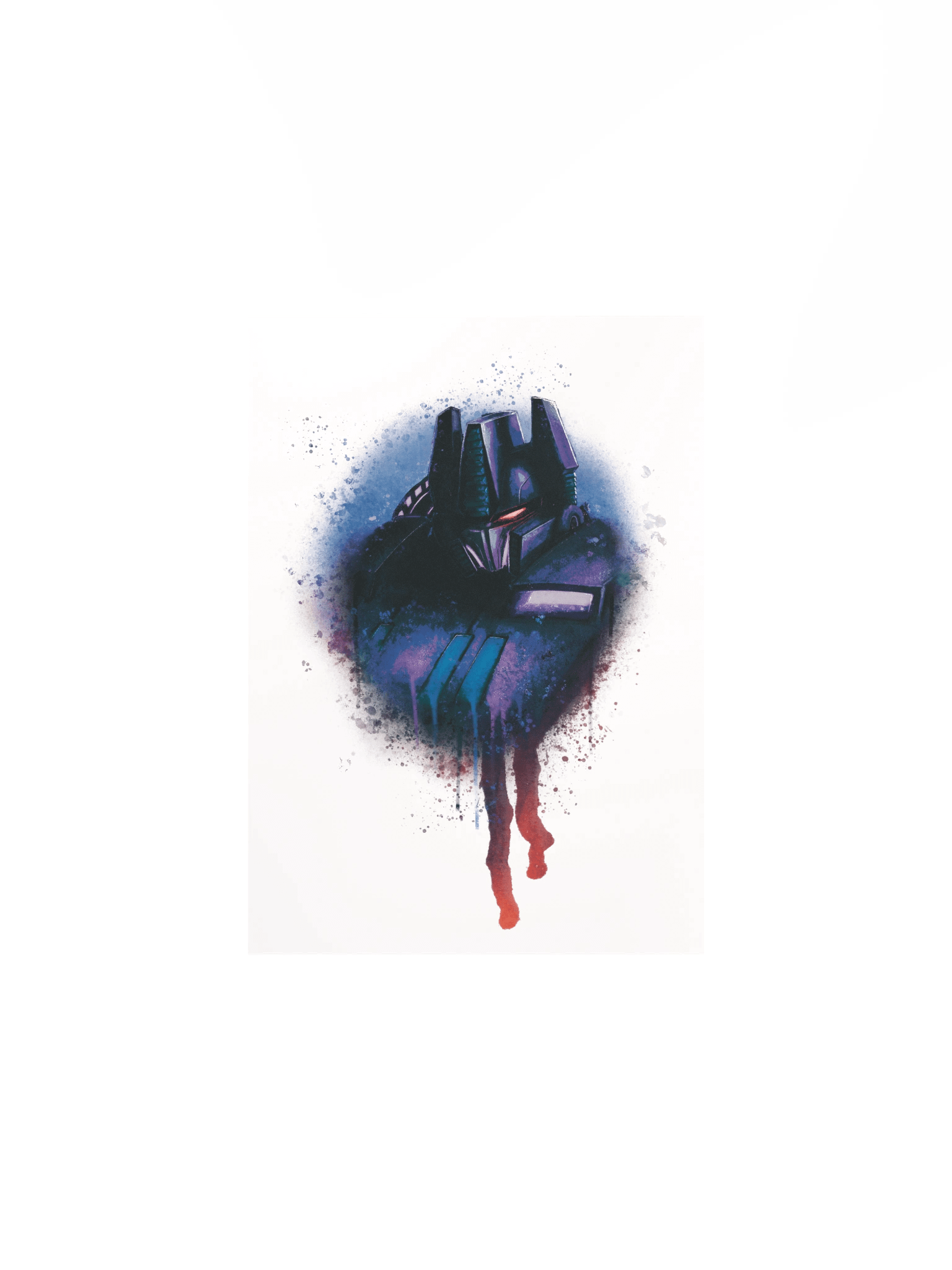 Graphic Spray Poster - Villain (White) product image (1)