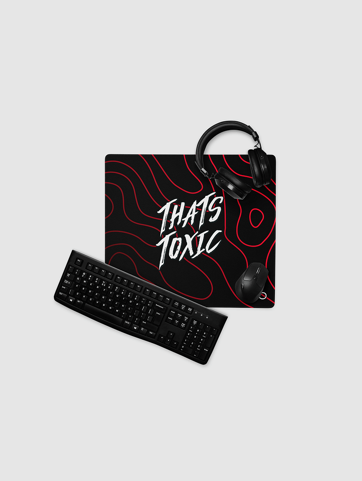 (2 Sizes) That's Toxic Black/Red Desk Mat product image (2)