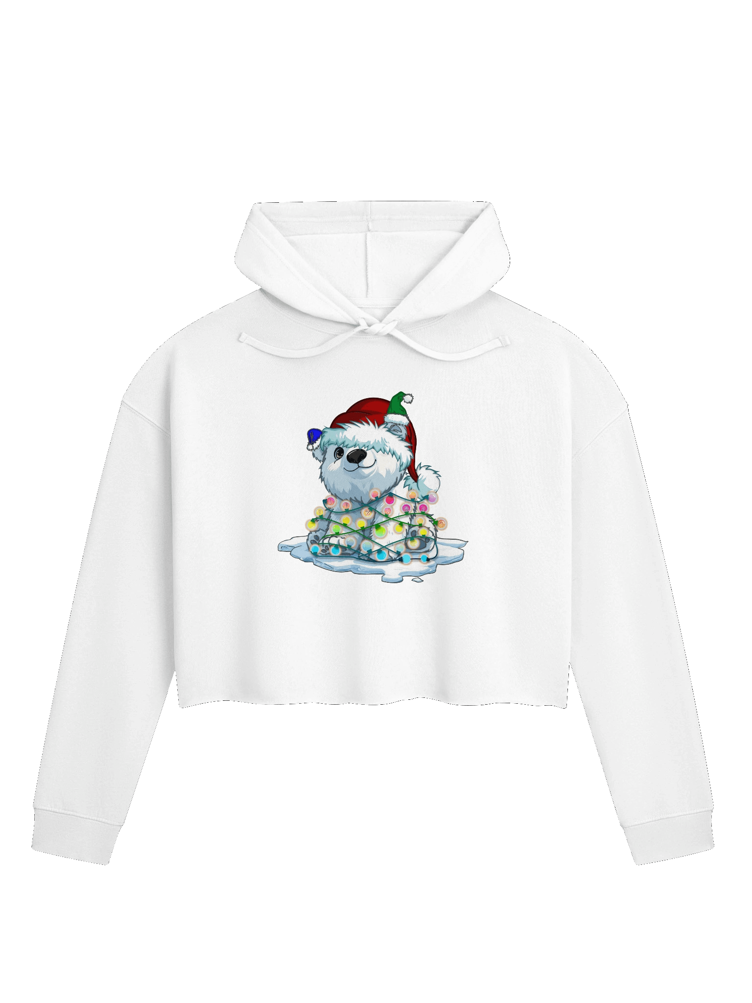 Beary Christmas Crop Top Hoodie product image (1)