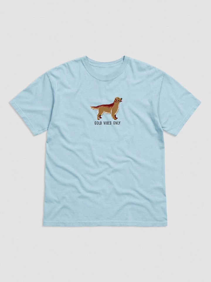 Gold Vibes Only T-Shirt(Embroidered) of a Golden Retriever product image (41)