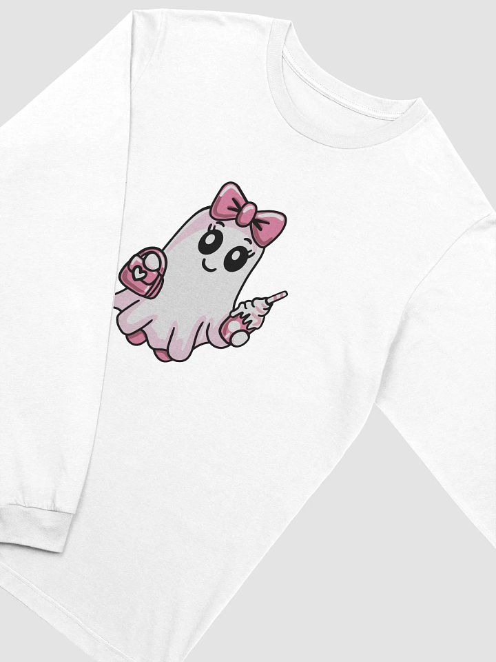 Cute Ghost Supersoft Long Sleeve Slimmer Fit Shirt product image (2)
