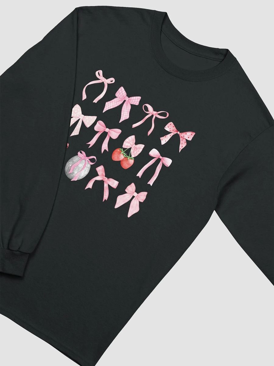 rows of bows printed long sleeve product image (10)