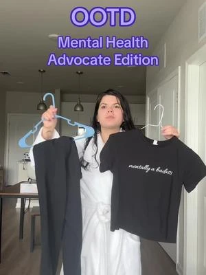 What woukd a mental advocate wear? A shirt that says mentally a badass 🥹😊 #mentalhealthapparel #mentalhealthtiktoks #mentalhealthadvocate 