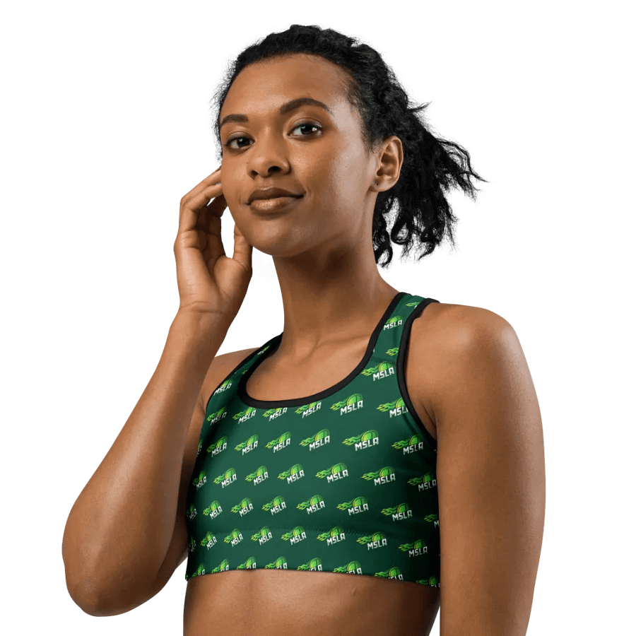 MSLA Green Sports Bra product image (6)