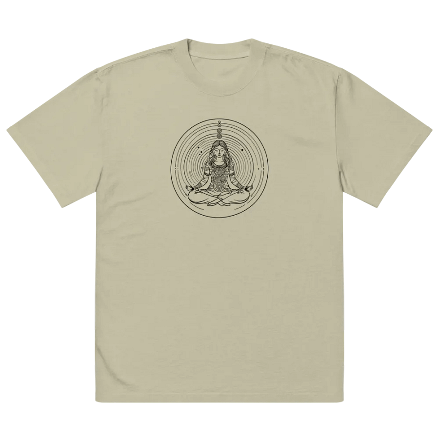 [Meditation 2 - Black] Oversized T-Shirt product image (17)