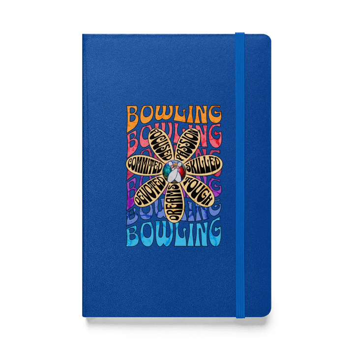 Flower Bowling Focused Passion Hardcover Notebook product image (1)