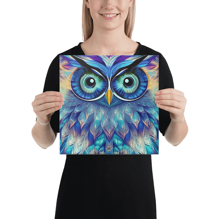 Fantasy Fractal Owl Art - v16 product image (2)