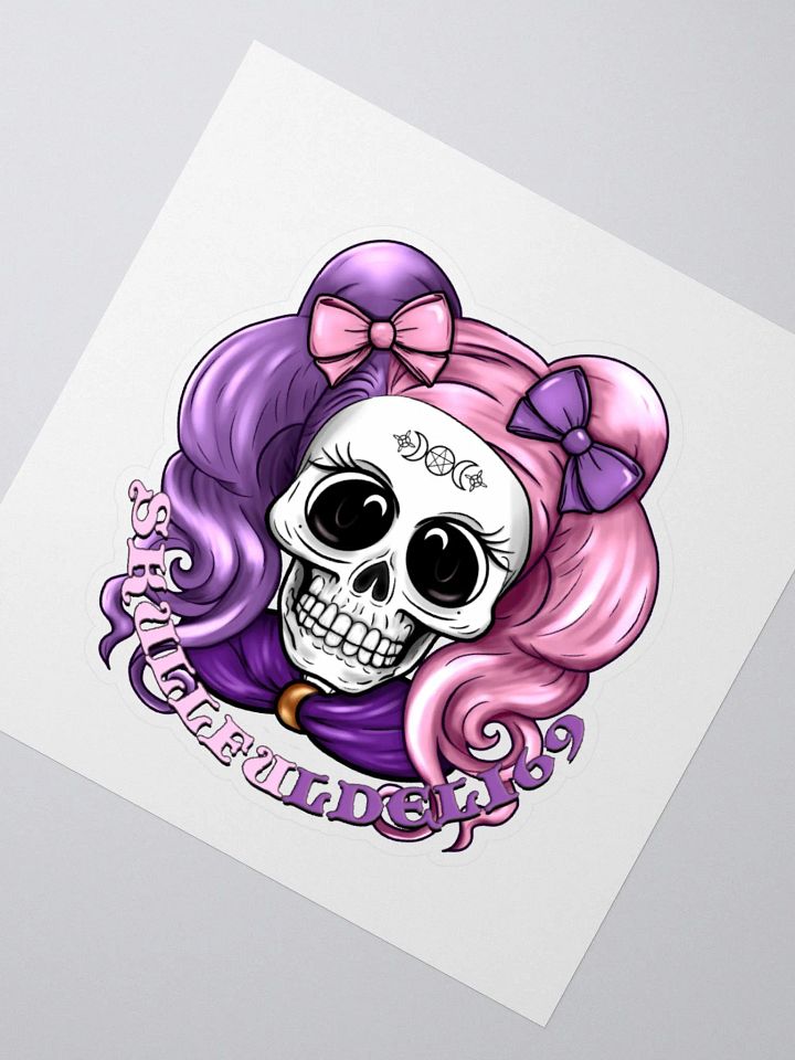 Moonlit Skull Kiss Cut Stickers product image (4)