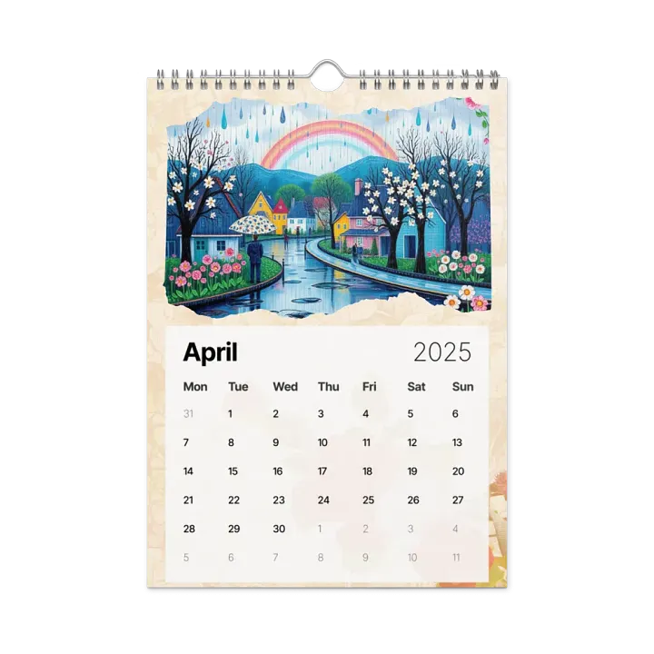 FOLK ART WALL CALENDAR 2025 product image (1)
