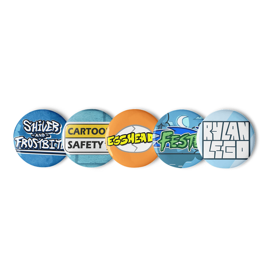 Extra Logo Pin Buttons Set + RylanLego Pin product image (2)