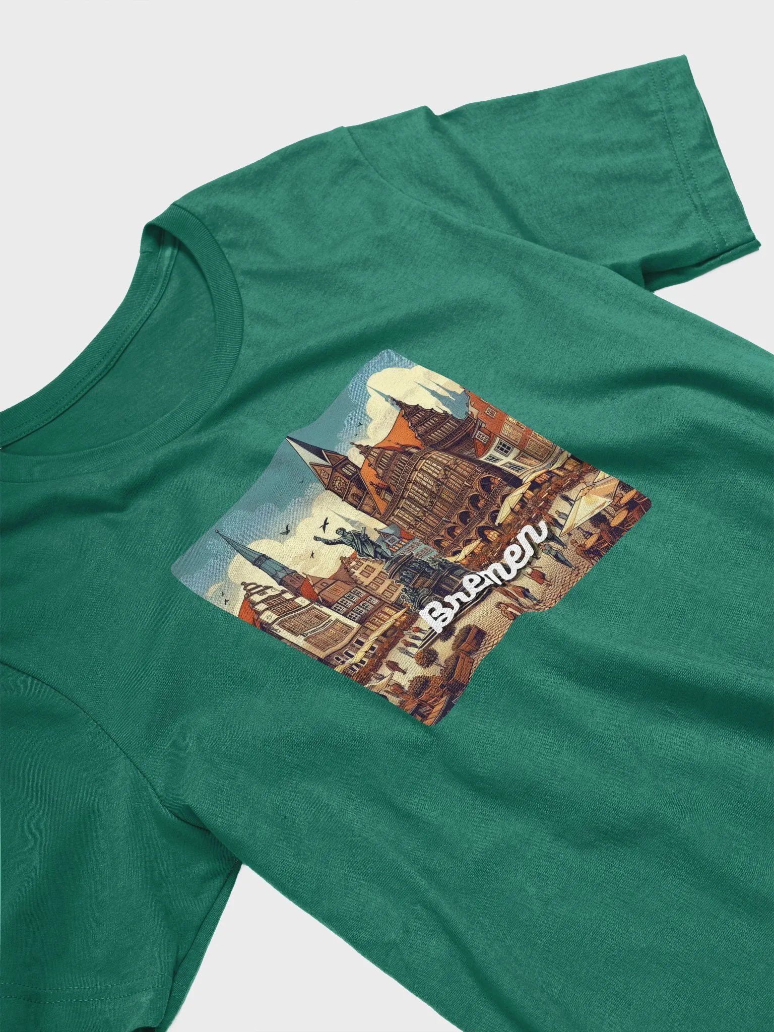 Bella+Canvas Supersoft T-Shirt | AI Design Bremen city product image (4)