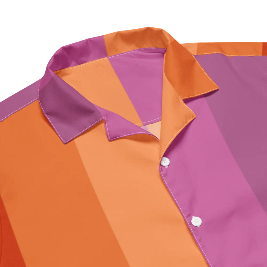 Lesbian Pride Flag - All-Over Hawaiian Shirt product image (6)