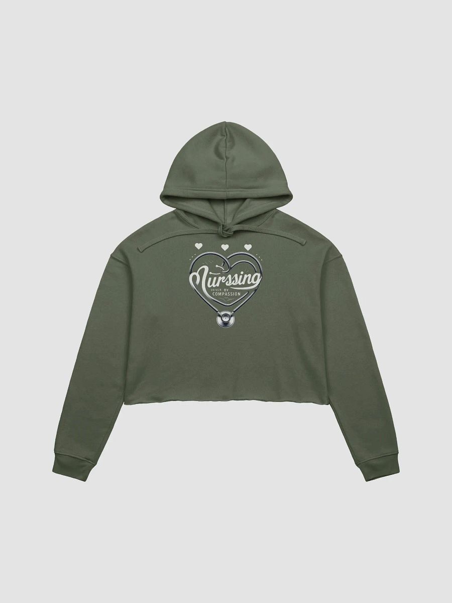 Heartbeat Nursing Stethoscope Crop Hoodie product image (1)