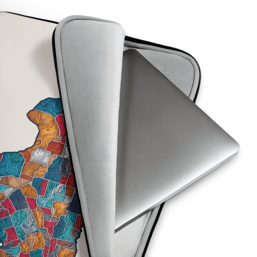 Texas Map Laptop Sleeve product image (3)