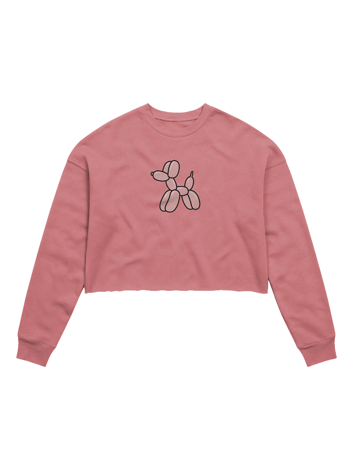 Pink Dog Balloon Crop Sweatshirt product image (1)