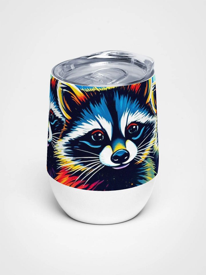 Psychedelic Raccoons Wine Tumbler product image (1)