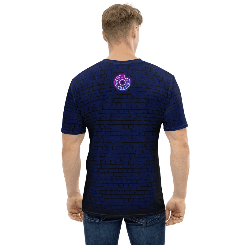 DBN Neon Sign on Blue Bricks - All-Over T-Shirt | #MadeByMELO