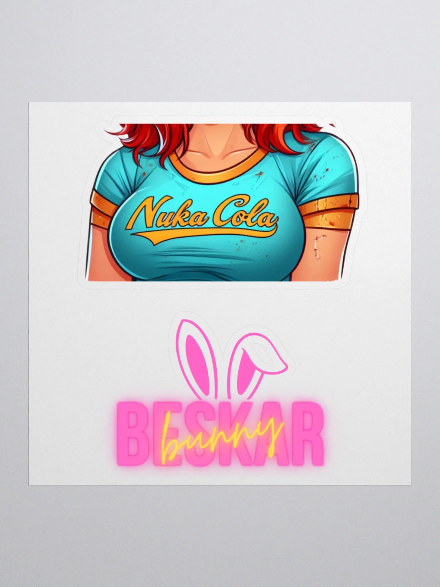 T-Shirt and Bunny Ear Logo Stickers product image (3)