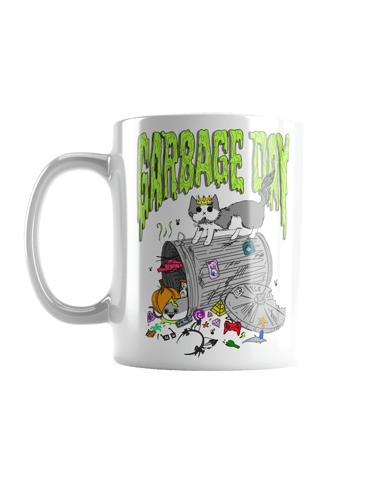 garbage day mug (white) product image (1)