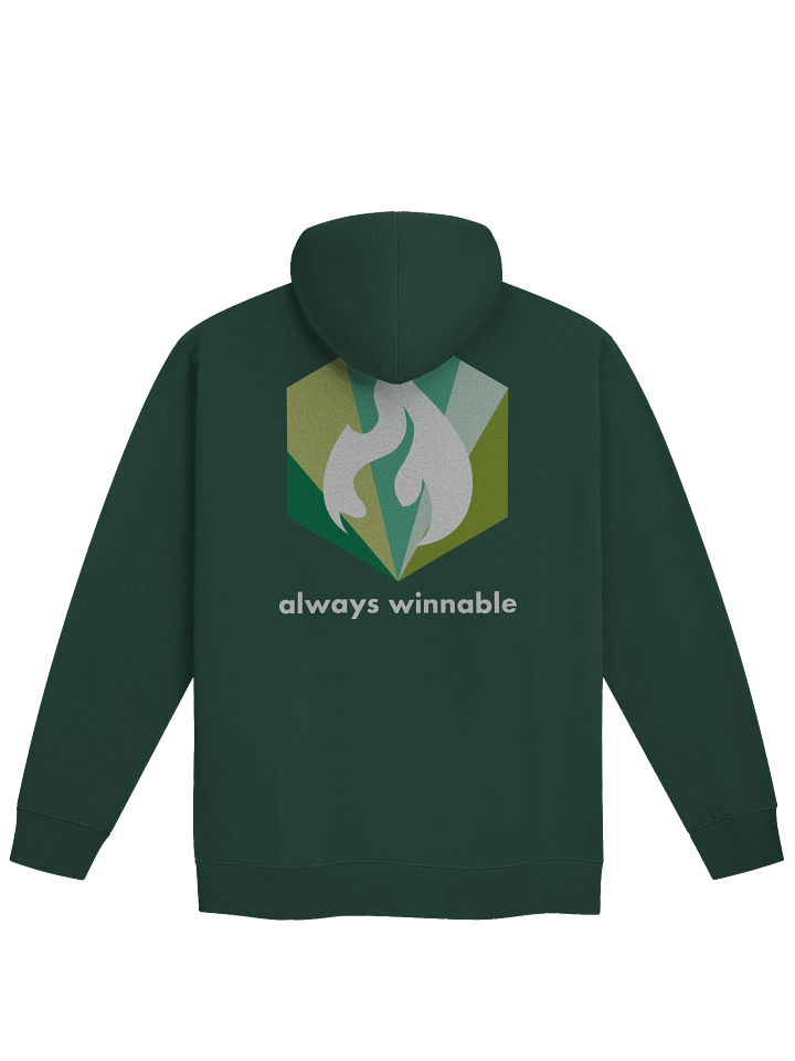 always winnable zip hoodie - emerald product image (2)