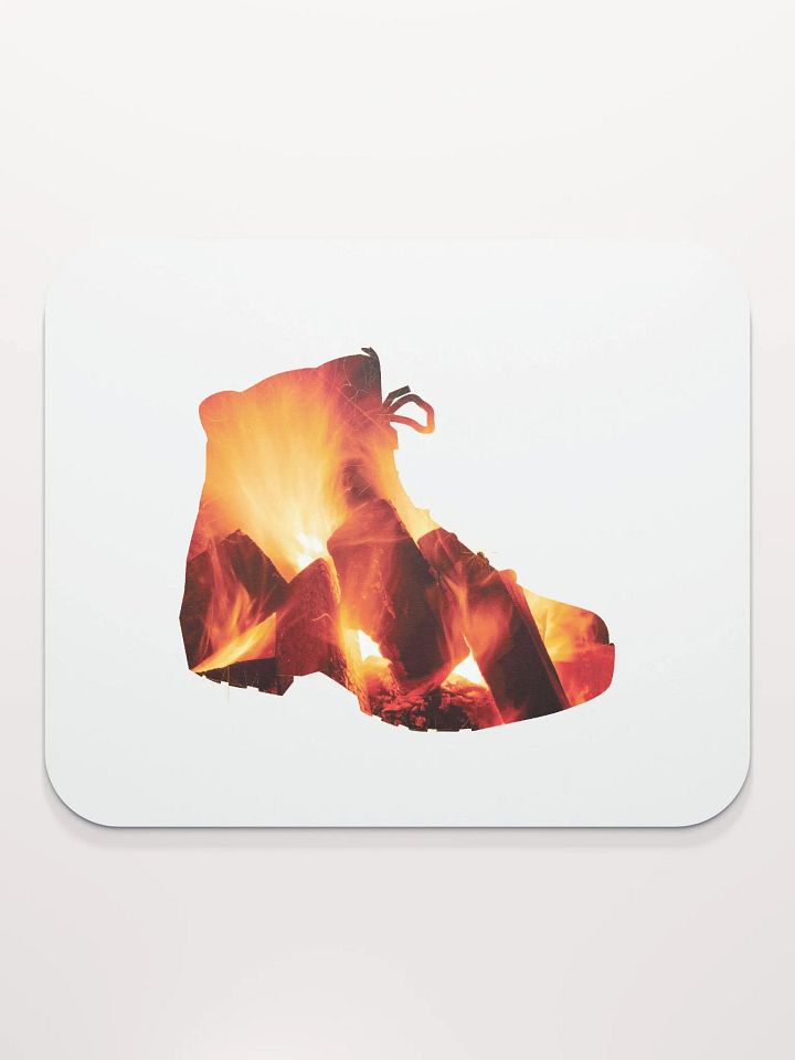 Fire In Hiking Boots Hiking, boots, outdoors, camping, relaxing, hiking boots, adventure, away from home, nature, travel, mountain, forest, wild, trees, sunset, retro, souvenir, distressed. product image (2)