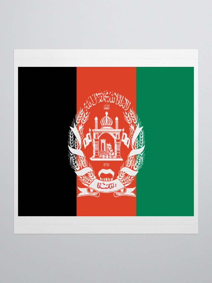 Exclusive Afghanistan Flag Kiss-Cut Stickers - High-Quality Vinyl, Multiple Sizes product image (3)