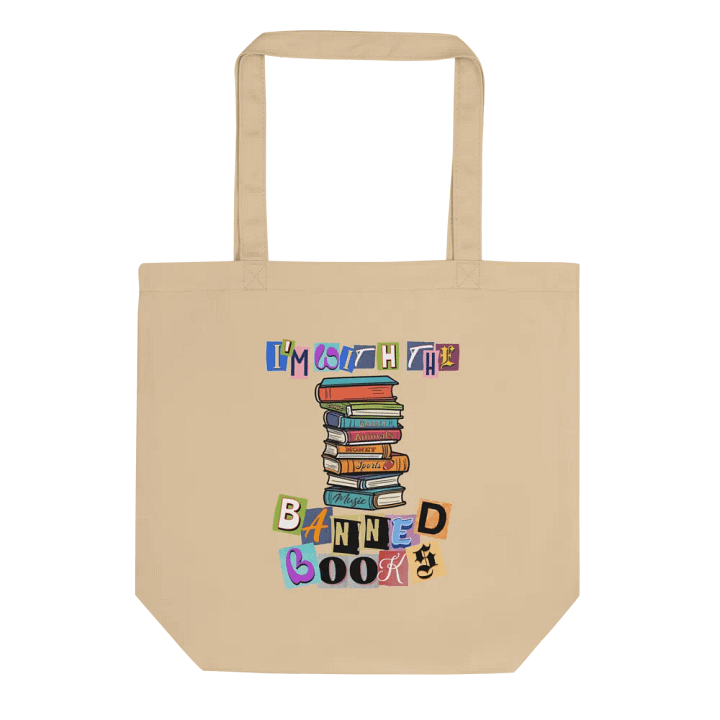 Im With The Banned Books Stacked Tote Bag product image (1)